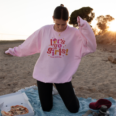 Let's Go Girls! Bachelorette Party Cowgirl Crewneck